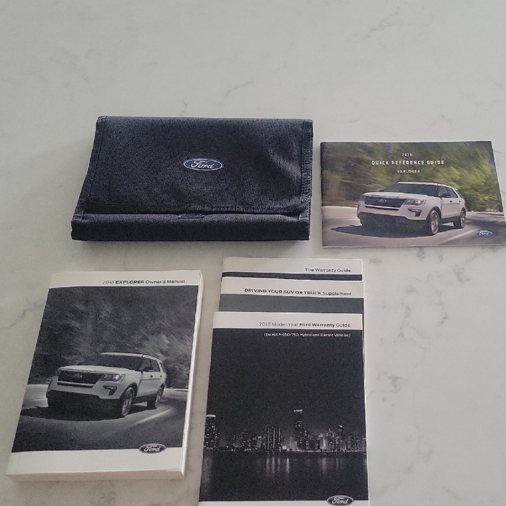 Ford Explorer Owners Manual Collection with Black Case